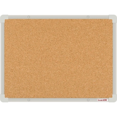 BoardOK tabule korek 60 x 45 cm šedý rám