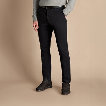 Charles Tyrwhitt Ultimate Non-Iron Chinos - Black - Classic fit | 32 | 38 Чинос панталон, който не се глади Панталони