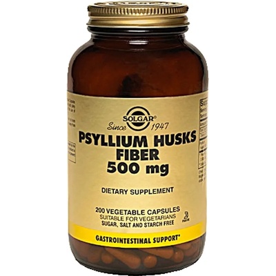 Solgar Хранителна добавкам Фибри , Solgar Psyllium Husks Fibre 500mg Veg. 200s