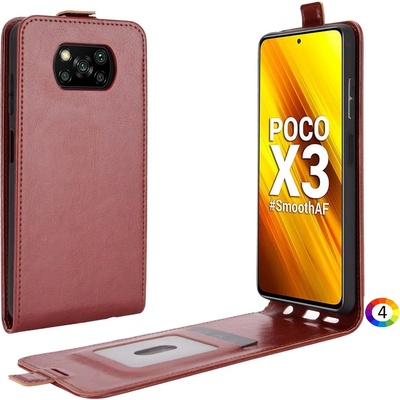 Xiaomi Poco X3/Poco X3 NFC Flip3 Кожен Калъф и Протектор