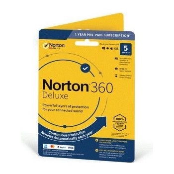 Norton 360 DELUXE 50GB + VPN 1 lic. 5 lic. 12 mes. (21405797)