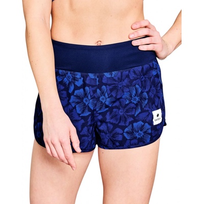 Saysky šortky W Flower Pace Shorts 3" blue AOP