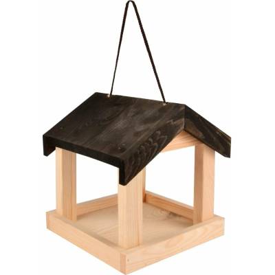Esschert Design Drevené zásvesné kŕmidlo pre vtáctvo