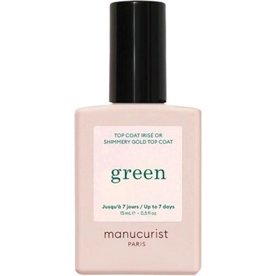 Manucurist Green Shimmery Top Coat Gold 15 ml