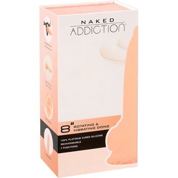 Addiction Naked Addiction Rotating 8 - въртящ се вибратор (20см) - естествен цвят
