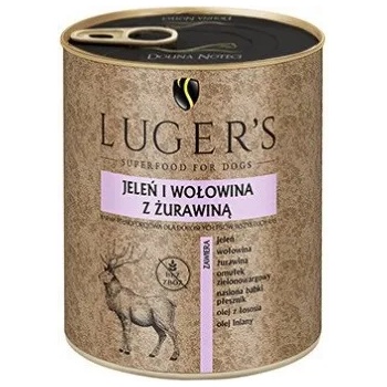 Luger’s Superfood Luger`s Adult Dog Deer & Beef with Cranberry - Консервирана храна за израснали кучета с еленско и говеждо с червени боровинки 800 гр