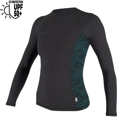 O'Neill Wms Hyperfreak Skins LS Rash Guard temperedsteel/shaded island sky