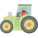 Orange Tree Toys Дървен пъзел Orange Tree Toys - Трактор, 4 части (OTT06771) - baby