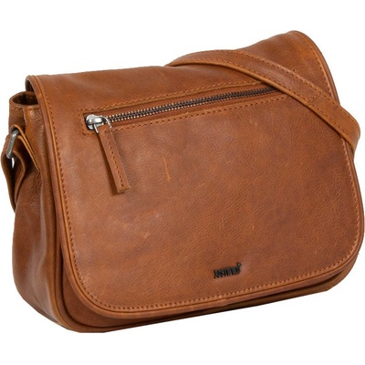 Justified dámská kožená crossbody kabelka Melis koňaková