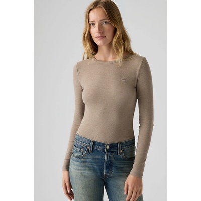 Levi's Hayes Long-Sleeve Tee 001J4-0043 Taupe Gray Heather