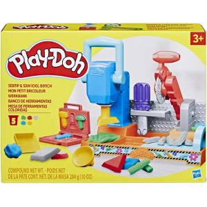 Hasbro Комплект с моделин Play-Doh - Stamp and SawTool Bench (F9141) - ozone