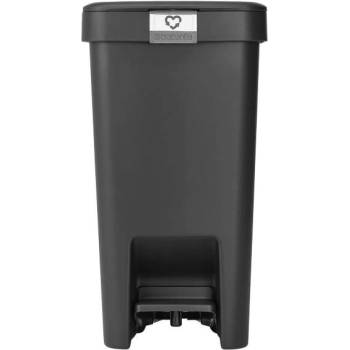 Brabantia 10 л тъмно сив кош за смет с педал Brabantia от серия StepUp (1008476)