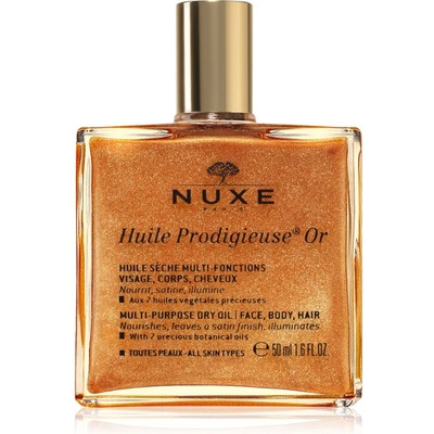 NUXE Huile Prodigieuse Or мултифункционално масло със блестящи частици за лице, тяло и коса 50ml