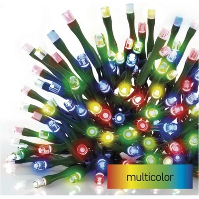 EMOS Lighting D4AM03 LED vianočná reťaz 12 m vonkajšia aj vnútorná multicolor časovač