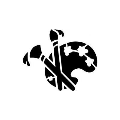 Artemiss Štětec a paleta plastová šablona 177 D 29x29cm