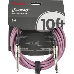 Fender Contour Кабел за китара, Burgundy Mist, 6.3mm/6.3mm, 3m (Contour, Burgundy Mist, 10')