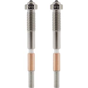 QIDI Tech Биметална дюза за Q2, комплект от 2 броя - 0, 6 mm (674519683117)