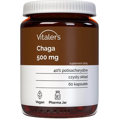 Vitaler's Чага - Имунитет и баланс на кръвната захар, 500 mg, 60 капсули (406767 (VIT-0676) VIT)