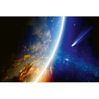 DIMEX ART s. r. o Флизелинов фототапет летящ астероид 375 x 250 см