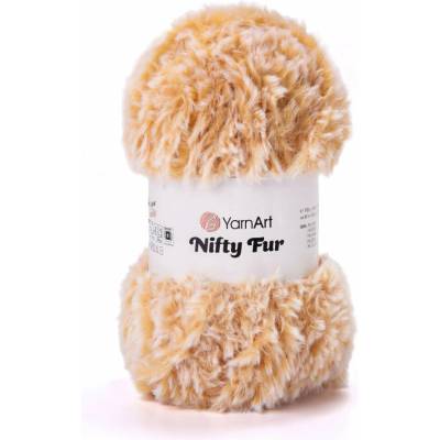 Pletací příze YarnArt NIFTY FUR 8407 béžová, chlupatá, efektní, 100g/80m