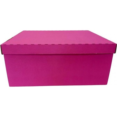 Krabička dno + víko 333 x 255 x 146 mm - růžová