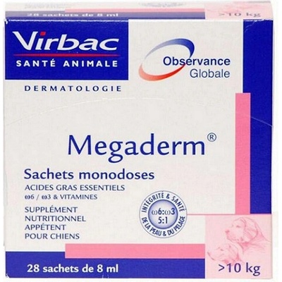 VIRBAC Megaderm při kožních problémech pro psy a kočky 28×8 ml