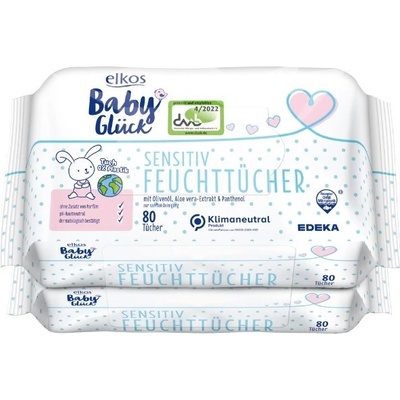 Elkos vlhčené ubrousky pro děti s citlivou pokožkou 80 ks