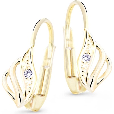 Cutie Diamonds Luxusní náušnice ze žlutého zlata s brilianty DZ8024-L-55-00-X-L1