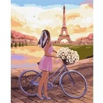 Ideyka Painting by numbers IDEYKA, 40x50 cm, romance in Paris, 1 piece, in a box