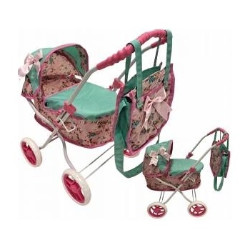 Mario Badescu *DOLLS PUSHCHAIR, pink-green, 52x32x10 cm, cardboard*