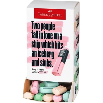 Faber-Castell Текст маркер TXTLNR, мини, пастелен, 60 броя (1010100203)