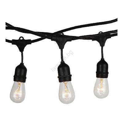 Екстериорни лампички STRING 15m 15xE27/25W/230V IP54 (VT0407)