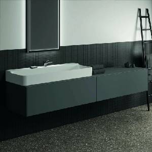 Ideal Standard Atelier Conca стенен шкаф за монтаж в антрацит мат с 2 чекмеджета 240 см (T4333Y2)