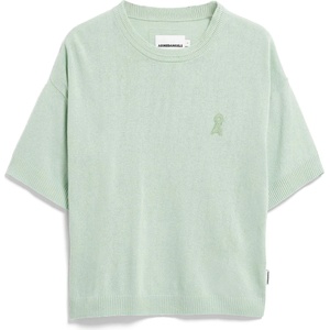 Armedangels Дамска тениска ARMEDANGELS Women's S Sl Linen Blend Knit Sweater T-shirt - Foam - размер XL (916-6594-0115)