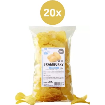 TDF brambůrky solené 20x 100 g