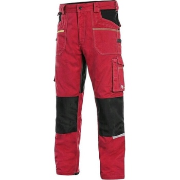 Canis CXS Kalhoty CXS STRETCH do pasu pánské Červeno černá