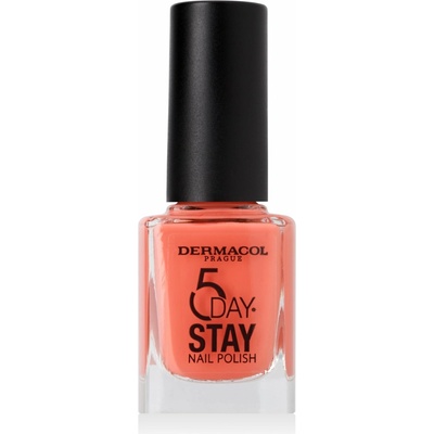 Dermacol 5 Day Stay dlouhotrvající lak na nehty 60 Coral Island 11 ml