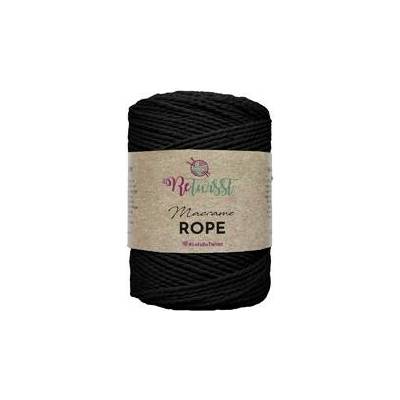 ReTwisst Macrame Rope 3 mm - black