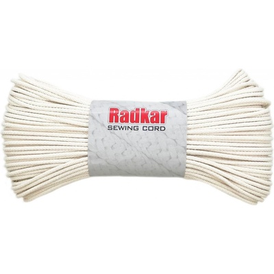 RADKAR šňůry na šití 5mm Natural - 100m návin