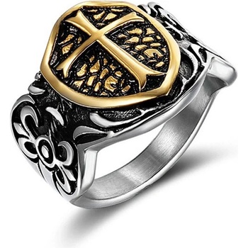 Sam's Artisans Masívny prsteň Heroldský Kríž chirurgická oceľ IPRM007