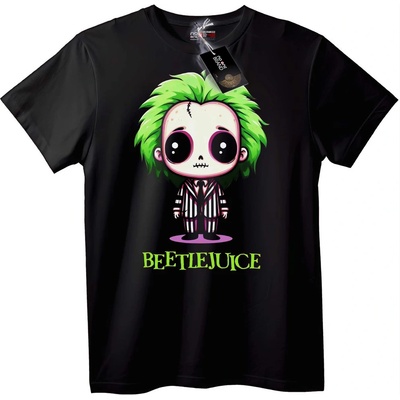 NOONEBRAND Тениска Beetlejuice Чиби - 2XL, Black