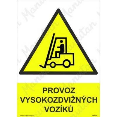 Manutan Provoz vysokozdvižných vozíků, plast 297 x 420 x 2 mm A3