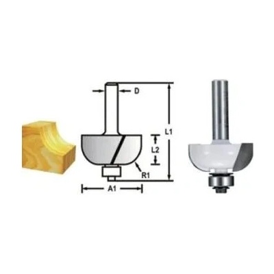Makita D-48608 žliabkovacia fréza s ložiskom