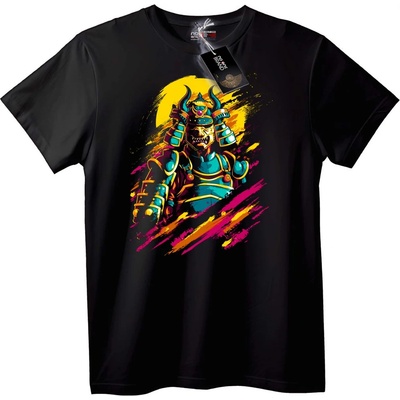 NOONEBRAND Тениска с самурайски воин - 6XL, Black
