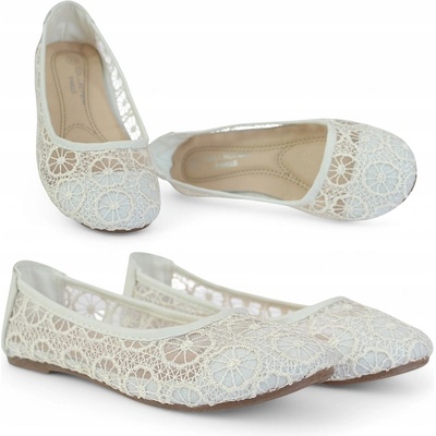 Dětské krajkové balerínky ažurové letní balerínky 6479