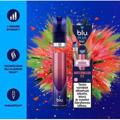 Blu Bar Watermelon Ice 20 mg 1000 poťahov 1 ks