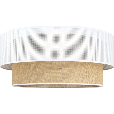 BELIS Плафон BORHO 1xE27/60W/230V Ø 50 см бял/юта (BE0976)