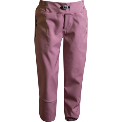 MKcool Softshellové kalhoty s fleecem K00014 starorůžové šedé