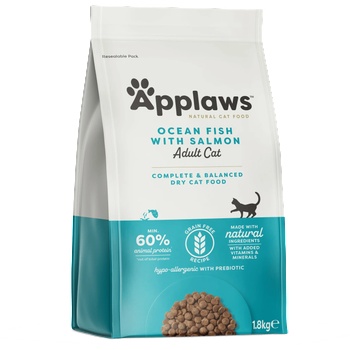 Applaws Adult Cat Ocean Fish with Salmon - Суха храна за котки с 50% океанска риба и сьомга