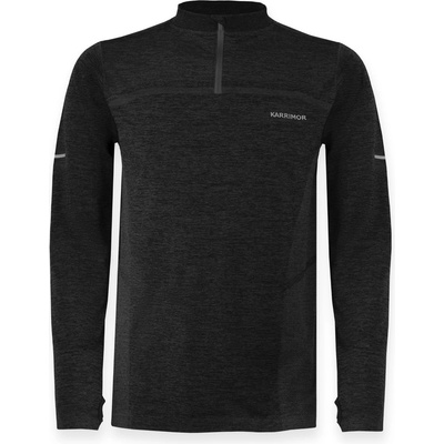 Karrimor Xlite Seamless Running Mens 1/4 Zip - Black